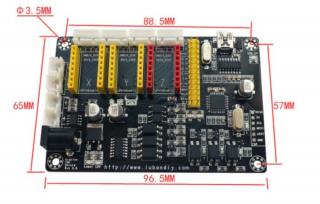 CNC 3 tengelyes léptetőmotor vezérlőpanel lézergravírozóhoz + 3db A4988 léptetőm