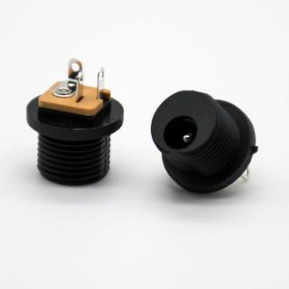 DC-022 DC power jack DC csatlakozó aljzat 5.5*2.1mm anyacsavarral