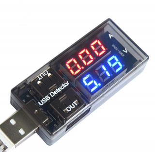 USB áram és feszültségmérő