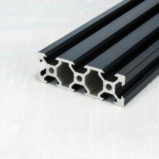 V-SLOT 2060 alumínium profil - fekete eloxált (1M)