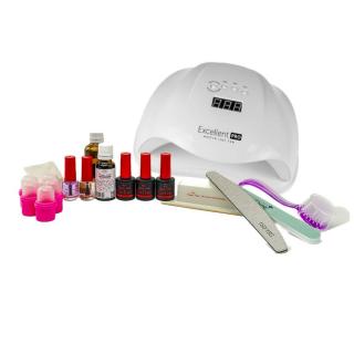 Gél lakk szett 120W-os LED lámpával díszdoboz nélkül