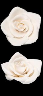 Cukorvirág XL Rózsa dróttal Fehér