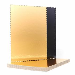 Tortaalátét Black and Gold kollekció szögletes 30 x 40 cm