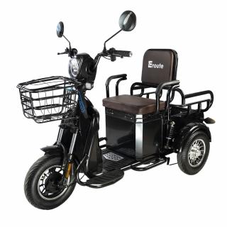 Elektromos tricikli időseknek Eroute ST-05 Cargo Színes: Fekete