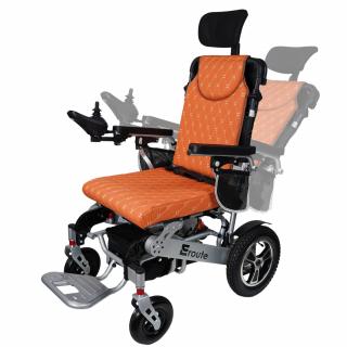 Összecsukható elektromos kerekesszék Eroute 8000R Li-ion automatikus háttámla-állítással Színes: Narancs
