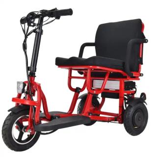Összecsukható elektromos tricikli időseknek Eroute FOLD 5 Li-ion Színes: Piros