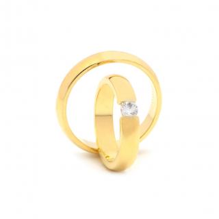 GIACINTA sárga arany jegygyűrű