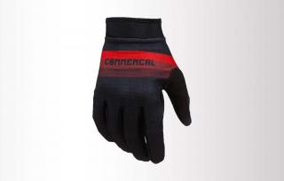 COMMENCAL RACE VELCRO  Gyerek  Kesztyű RED POLYCHROM