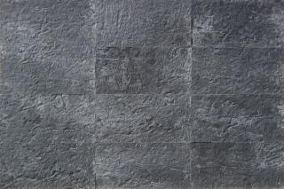 Bazalt fekete falburkoló lap 46x23 cm