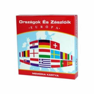 Memóriakártya: Országok és zászlóik (Európa)