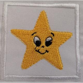 Csillag ovis jel (Felvarrható, hímzett ovis jel) 10x10 cm