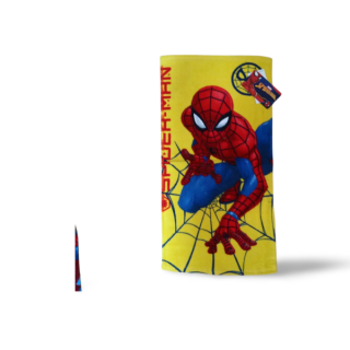 Spiderman kéztörlő arctörlő, törölköző  Pókember sárga
