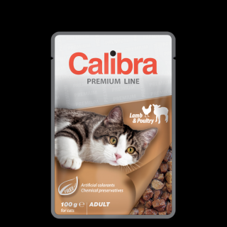 Calibra Cat Adult Lamb and Poultry 100g