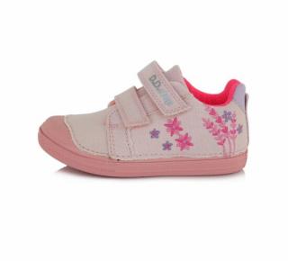 30-as DDSTEP vászoncipő lányoknak - pink - virágos