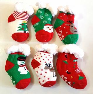 PIhe-puha bélelt babazokni - különböző karácsonyi mintákkal