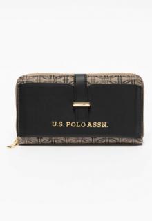 U.S.Polo Assn. barna-fekete pénztárca