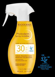 BIODERMA Photoderm Invisible Fényvédő Spray SPF30 300ml ÚJ KISZERELÉS