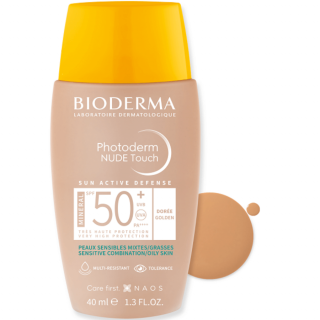 BIODERMA Photoderm NUDE Touch Mineral SPF50+ GOLDEN-arany 40ml