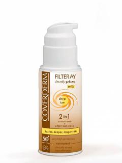 Coverderm Filteray Body Plus Milk DEEP-TAN 2in1 SPF50+ 100 ml-Fényvédő és testápoló Testre