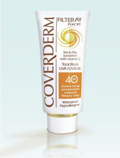 Coverderm Filteray Face SPF40 50 ml- Fényvédő krém Arcra SPF40 3 árnyalat 50ml