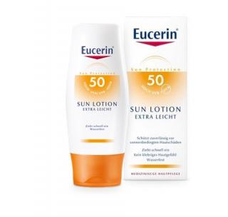 Eucerin Sun Sensitive Protect Extra könnyű naptej FF50 150ml