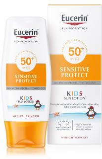 Eucerin Sun Sensitive Protect Gyerek napozó tej SPF50+ 150ml