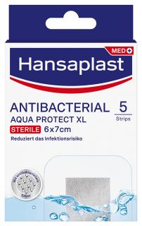 Hansaplast MED Aqua Protect XL vízálló, antibakteriális Sebtapasz 7cm*6cm 5db
