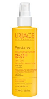 Uriage BARIÉSUN Napvédő Spray Illatmentes SPF50+ 200ml