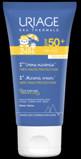 Uriage Bébé baba mineral fényvédő krém SPF50+ 50ml