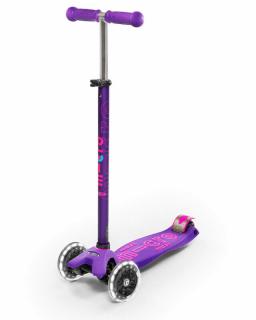 Micro Maxi Deluxe LED roller világító kerékkel, lila