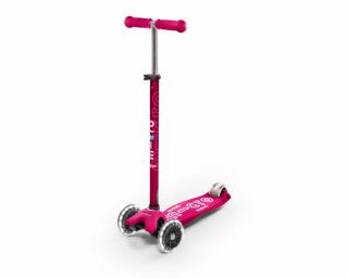Micro Maxi Deluxe LED roller világító kerékkel, pink