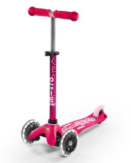 Micro Mini Deluxe LED roller világító kerékkel, pink