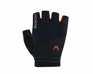 Roeckl Bonau black orange rövid kerékpáros kesztyű