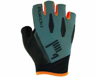 Roeckl Isera hurricane grey/fluo orange kerékpáros kesztyű