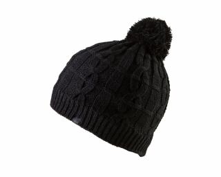 Sealskinz Cable Knit Bobble, fekete sapka