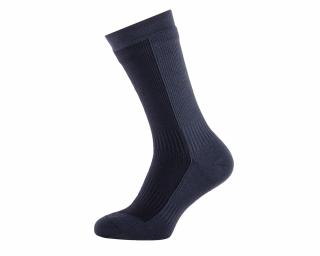 Sealskinz Hiking Mid, fekete/szürke zokni