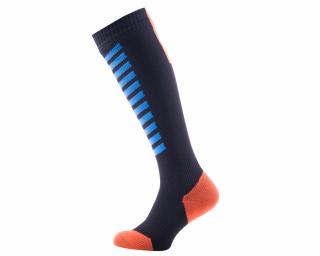 Sealskinz MTB Mid Knee, fekete/kék/narancs zokni