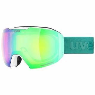 Uvex Epic ATTRACT, white matt/mirror green-orange síszemüveg