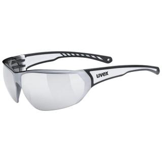 Uvex Sportstyle 204, black white/silver napszemüveg
