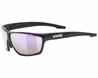 Uvex Sportstyle 706 CV, black matt/mirror pink napszemüveg