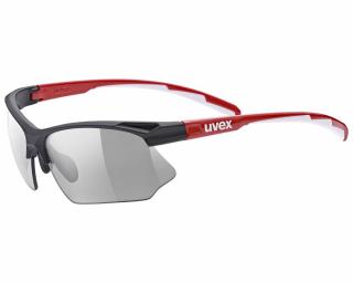 Uvex Sportstyle 802 V, black red white/smoke napszemüveg