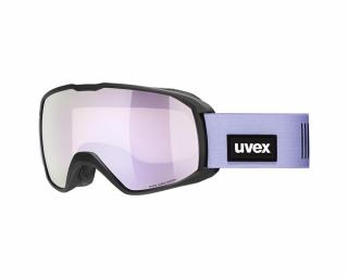 Uvex Xcitd CV, black matt/mirror lavender-yellow síszemüveg