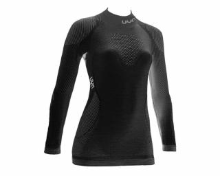 UYN Lady Fusyon UW Shirt LG SL Turtle Neck, black-anthracite-anthracite aláöltöző felső