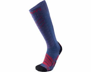 UYN Man Ski Comfort Fits Socks, jeans melange-red sízokni