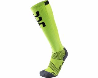 UYN Man Ski Evo Race Socks, green lime-black sízokni