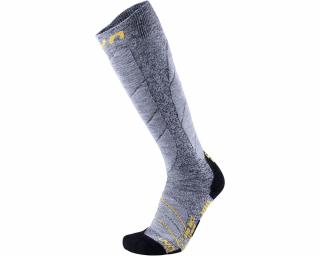 UYN Man Ski Pro Race Socks, grey melange-pearl grey sízokni