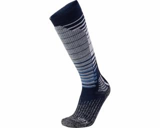 UYN Man Ski Snowboard Socks, dark blue-grey melange snowboard zokni