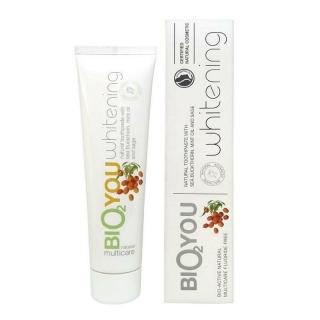 Bio2You fluoridmentes fehérítő fogkrém homoktövissel és mentaolajjal - 100 ml