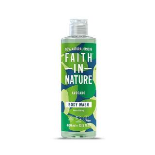 Faith in Nature avokádó natúr tusfürdő - 400 ml