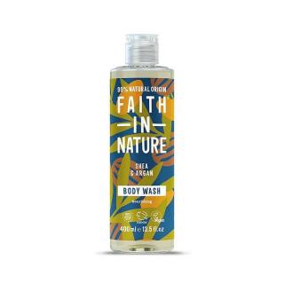 Faith in Nature shea vaj és argánolaj natúr tusfürdő - 400 ml